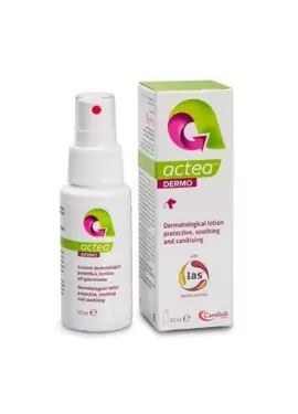 Actea Dermo es una loción dermatológica que contiene el péptido Natural Lactoferricina B.