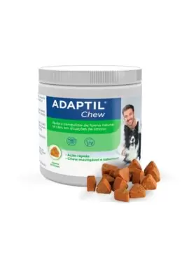 Adaptil Chew - Snacks Tranquilizantes para Perros es un alimento complementario que supone una forma natural y sabrosa de ayudar a tu perro a relajarse en situaciones de estrés, miedo, ansiedad, etc...
