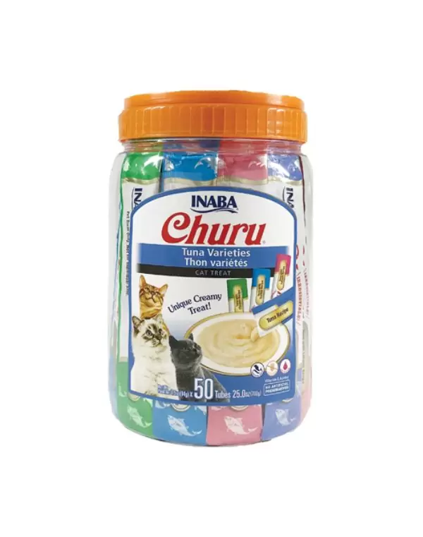Churu Atún Surtido elaborado con ingredientes saludables y confiables.
